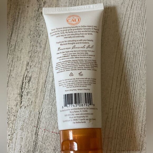 Cali Tarocco Sicilian Blood Orange Foot Cream Refreshing and Moisturizing 4 OZ - Picture 4 of 4